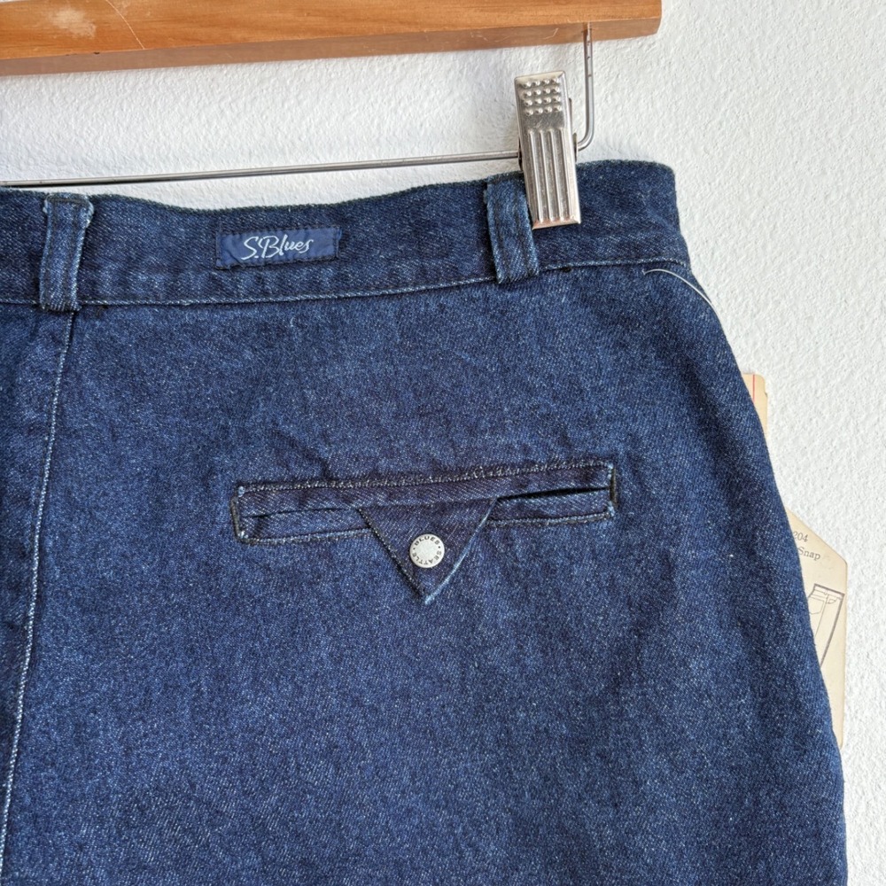 Vintage Plus Size S. Blues Tapered Leg High Waisted Denim Jeans 18W/32 NWT - Picture 5 of 7